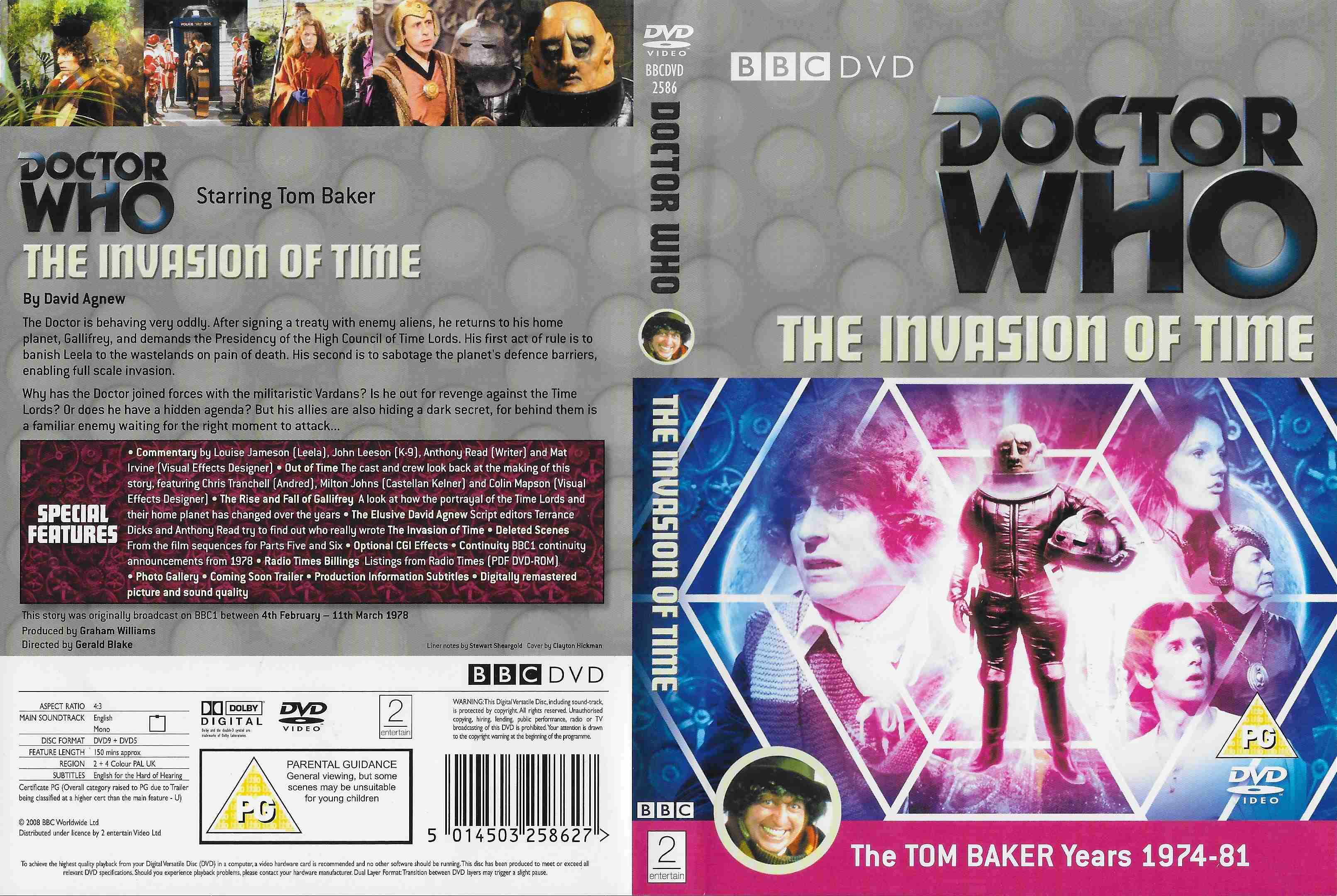 Picture of BBCDVD 2586 Doctor Who - The invasion of time by artist David Agnew from the BBC records and Tapes library